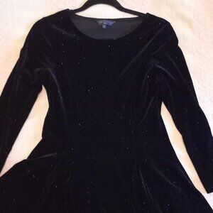 Sparkely velvet black dress - MS